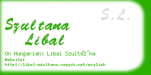 szultana libal business card